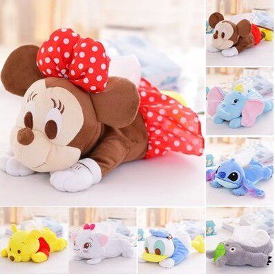 Cute cartoon Dumbo Donald Duck family car car removable napkin facial tissue tissue box cover