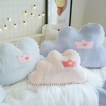ins wind cute cloud with pillow headboard backrest cushions soft bag tatami with pillow pillow with core detachable wash