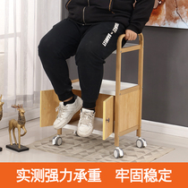  Japanese-style beauty salon special trolley Nail salon shelf Tattoo small bubble wood color mobile tool cart