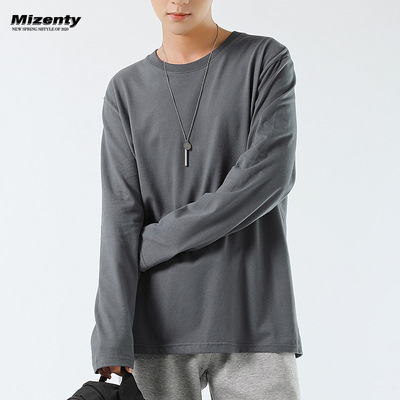 【密森缇】男士秋季新款纯棉长袖T恤