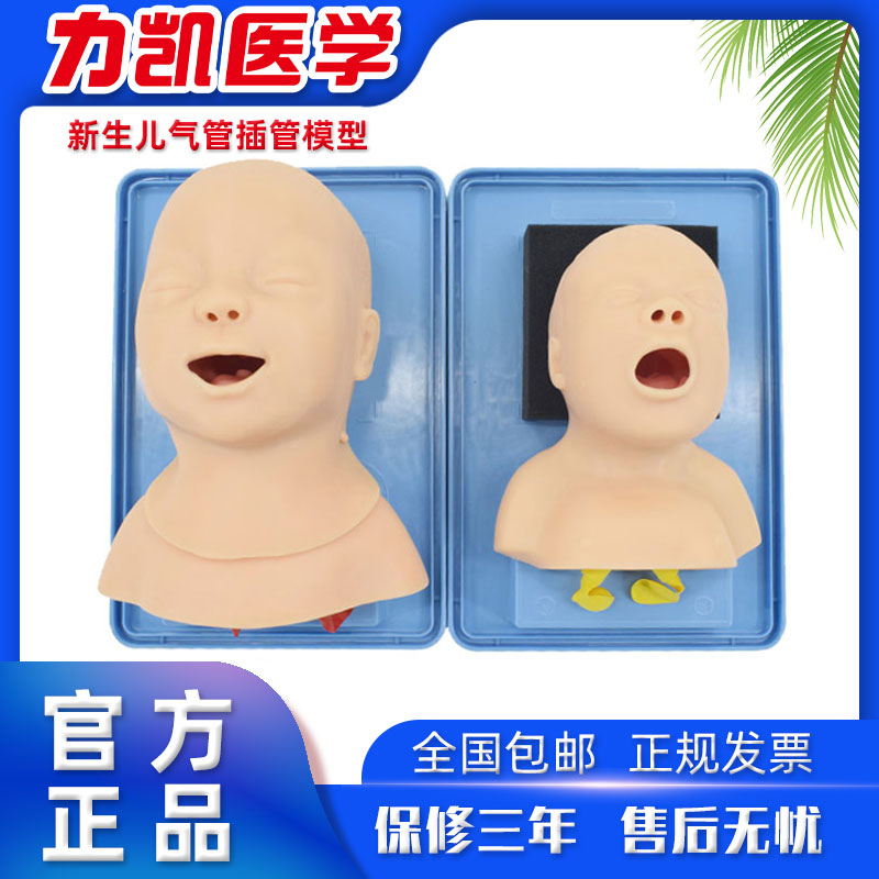 力凯J15新生儿气管插管模型J10婴儿口鼻喉气道梗塞急救练习医学