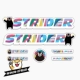 STRIDER PRO SPORT sticker cân bằng xe tay ga trẻ em phim hoạt hình thay đổi màu sắc tùy chỉnh khung không thấm nước - Smart Scooter