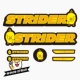 STRIDER PRO SPORT sticker cân bằng xe tay ga trẻ em phim hoạt hình thay đổi màu sắc tùy chỉnh khung không thấm nước - Smart Scooter