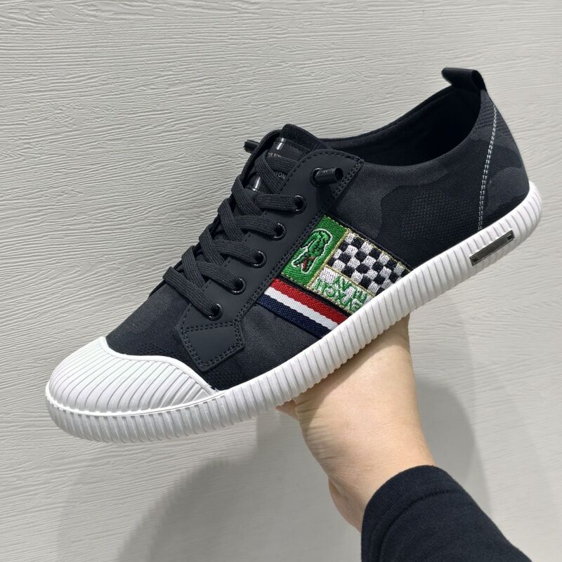 Crocodile Men's Shoes Dopamine Casual Trendy Slip-On Personalized Printed Canvas Shoes Comfortable Breathable High-End Trendy Men's Shoes