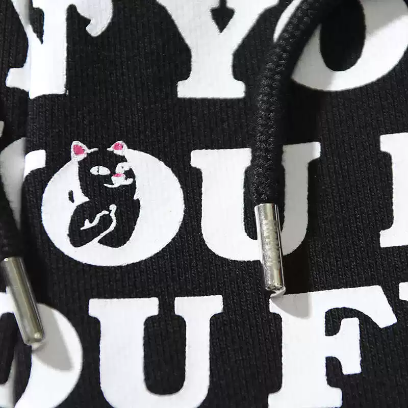 Американский трендовый бренд RIPNDIP Bitch Cat Middle Finger Cat Casual Shorts Hot Pants FUXK полноцветный принт для мужчин и женщин как пары