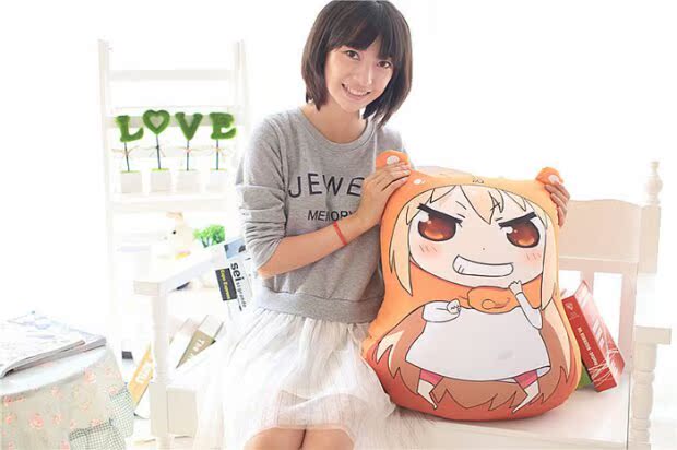 Cô gái khô khan! Nhỏ chôn gối phim hoạt hình anime xung quanh búp bê bọt hạt đồ chơi búp bê đệm khăn tay ấm ảnh nhãn dán cute