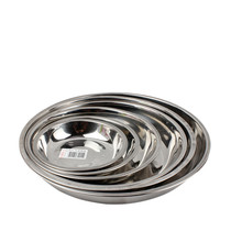 Thickened stainless steel dishes kitchen hotel special dishes household tableware fish plates stainless steel discs