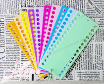  18 yuan thickened color plastic threading board Cross stitch threading board winding board 20 holes 30 holes 10 colors