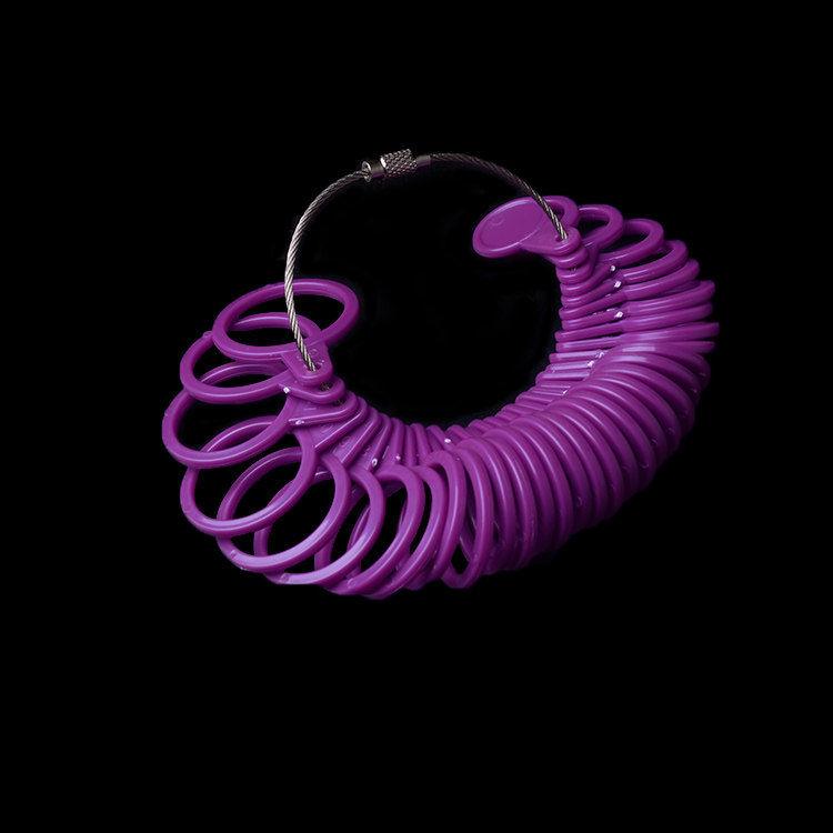 Hong Kong ring size 1 to 33 ring measuring rubber ring 1 set of inner diameter size measuring ring