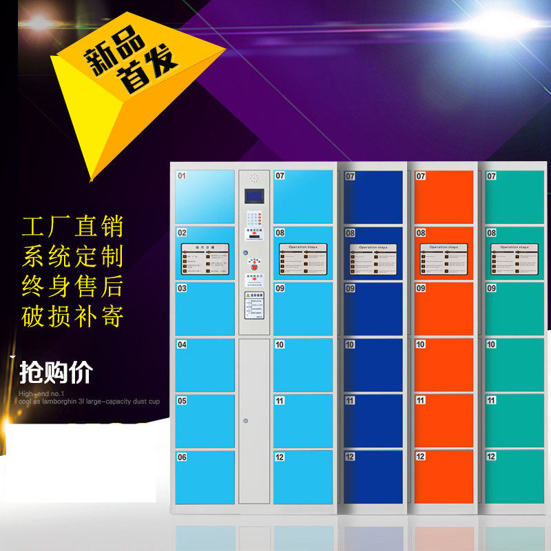 Supermarket Electronic Disposal Cabinet Password Swipe Slot Fingerprint Company Mall Mail Store Storage Locker 24 doors