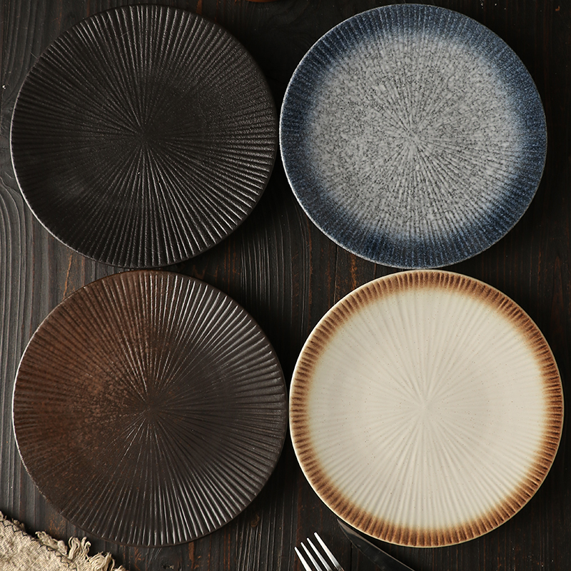 Plate with a High-End Feel, Breakfast Plate, Steak Plate, Japanese-Style Dinner Plate, Shallow Plate, Steak Dinner Plate, Particularly Beautiful and High-End