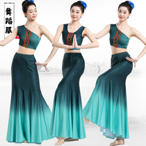 Dai Ethnic Dance Suit Martial Arts robe Dai Costume Women Dance Dress Peacock Dance Dress Fishtail Dress Rehearsal Dress Rehearsal Costumes