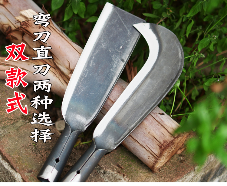 Crackling knife cutting bamboo outdoor open road jungle wild German long-fashioned knife agricultural hand forged manganese steel