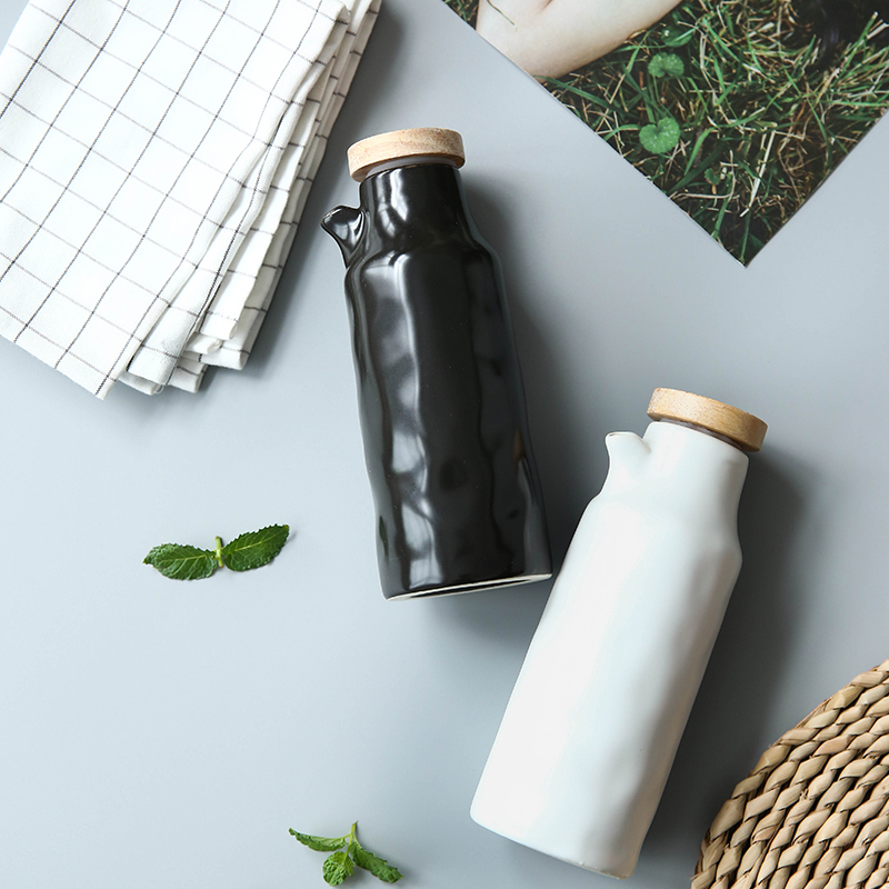 Mystery oil can ceramic oil leak proof balm caster oil tank home kitchen supplies capped vinegar bottle suits for