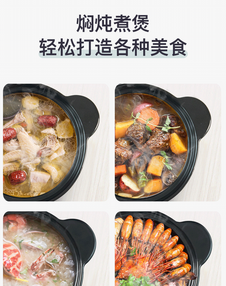 Casserole flame gas high temperature resistant household pot soup ceramic Casserole rice such as soup, stew pot earthenware pot induction cooker