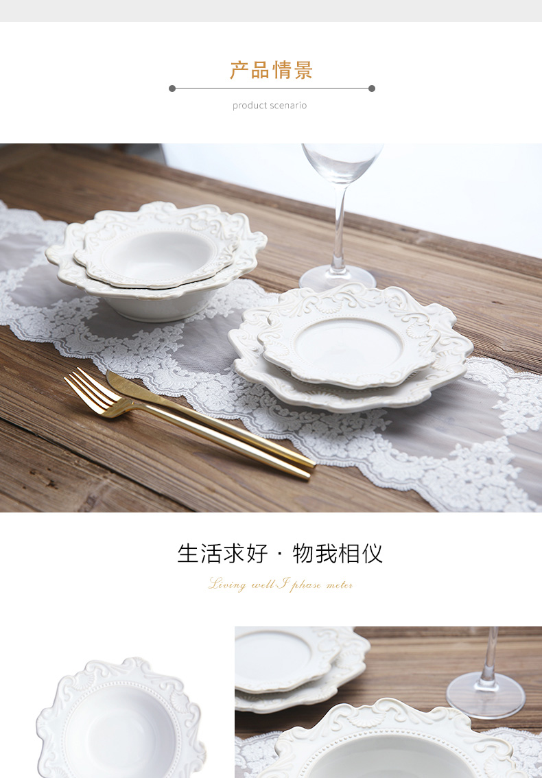 Mystery anaglyph ceramic tableware ceramic creative household food dish restoring ancient ways continental food dish bowl of noodles in soup bowl