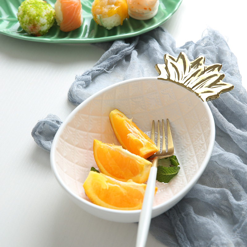 Mystery, lovely the plants ceramic plates fish dish dish breakfast dish dish plate of fruit salad bowl bowl