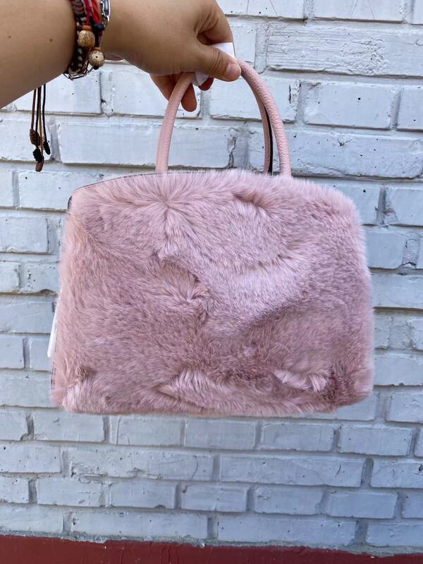 Kate Spade Pink Plush Tote Bag