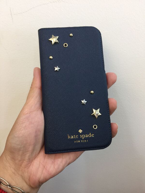 Kate Spade Dark Blue Three-Dimensional Star Flip Phone Case Suitable for Iphone678 Plus Kate Spade Dark Blue Three-Dimensional Star Flip Phone Case Suitable for Iphone678 Plus