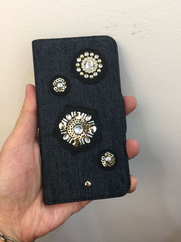 Kate Spade Denim Sequin Flip Phone Case for Iphone678 Plus Kate Spade Denim Sequin Flip Phone Case for Iphone678 Plus