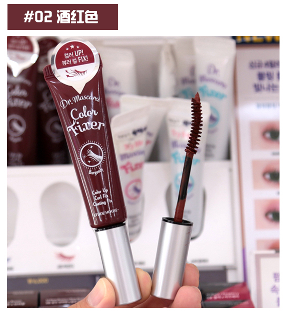 Hàn Quốc Etude House Lông mi Áo mưa Mascara Tăng trưởng Tạo kiểu Chất lỏng Không thấm nước Chống bám dài chuốt mi innisfree