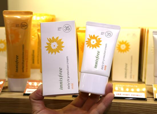Kem chống nắng Hàn Quốc innsfree phong cách Hyatt SPF35 + dưỡng ẩm làm mới da mặt kiểm soát dầu kem chống nắng obagi