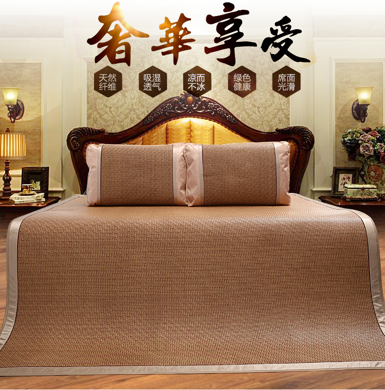 Hai mặt ghế mây dày lụa băng mat 1,5 / 1,8 m có thể được tùy chỉnh để tăng 2m2.2.4 tatami trẻ em 0.80.9 - Thảm mùa hè các loại chiếu điều hòa