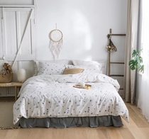Brief SMALL FRESH ALL COTTON FIELDS GARDEN PURE COTTON BED THREE SETS OF FOUR PIECES OF BED LINEN COATTAIL SWALLOW COATTAIL SWALLOW COATTAIL