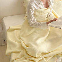 Minimalist pure color Organic A class full cotton knit Huffag Summer quilted by lazycozy lid air conditioning by summer cool quilts