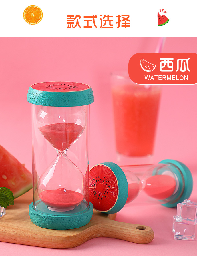 Đồng hồ bấm giờ đồng hồ cát thời gian 15/30/60 phút và một nửa giờ trẻ em chai cát chống rơi trang trí sáng tạo trang trí ngày tết