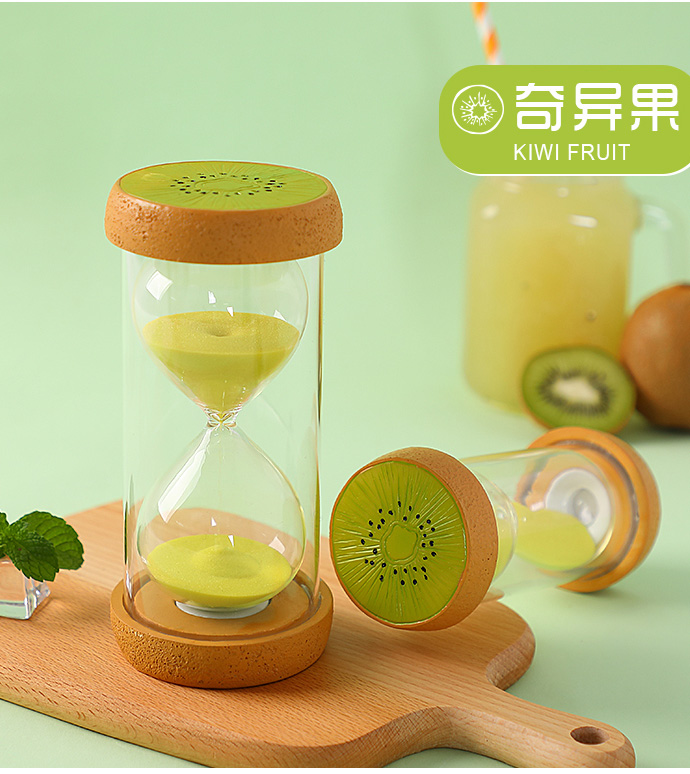 Đồng hồ bấm giờ đồng hồ cát thời gian 15/30/60 phút và một nửa giờ trẻ em chai cát chống rơi trang trí sáng tạo trang trí ngày tết