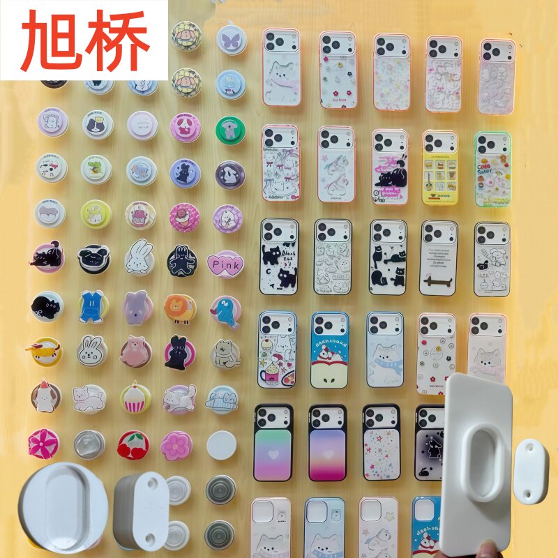 Mobile phone case magnetic acrylic wall display stand