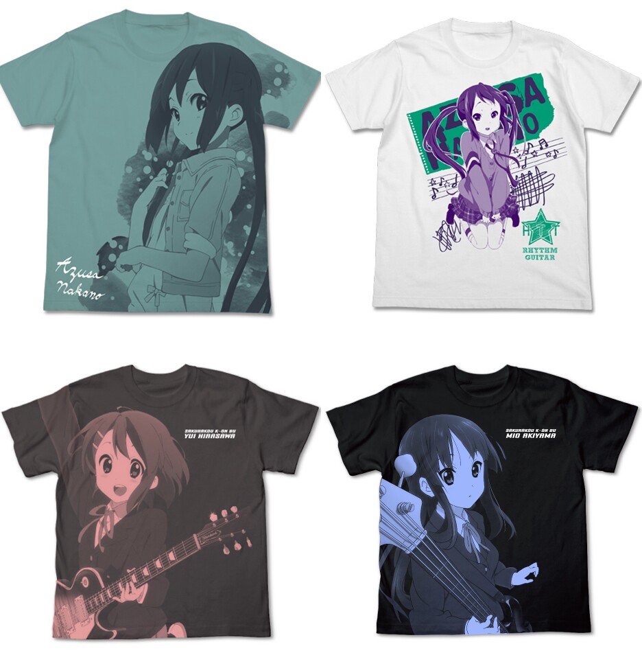 漫星預訂cospa 輕音少女k On 秋山澪平澤唯中野梓全幅t恤