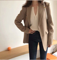 Blazer women 2021 design sense niche black small man age reduction fried street suit suit chic top women