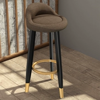 Коричневая ткань 70 см светло -роскошное черное золото