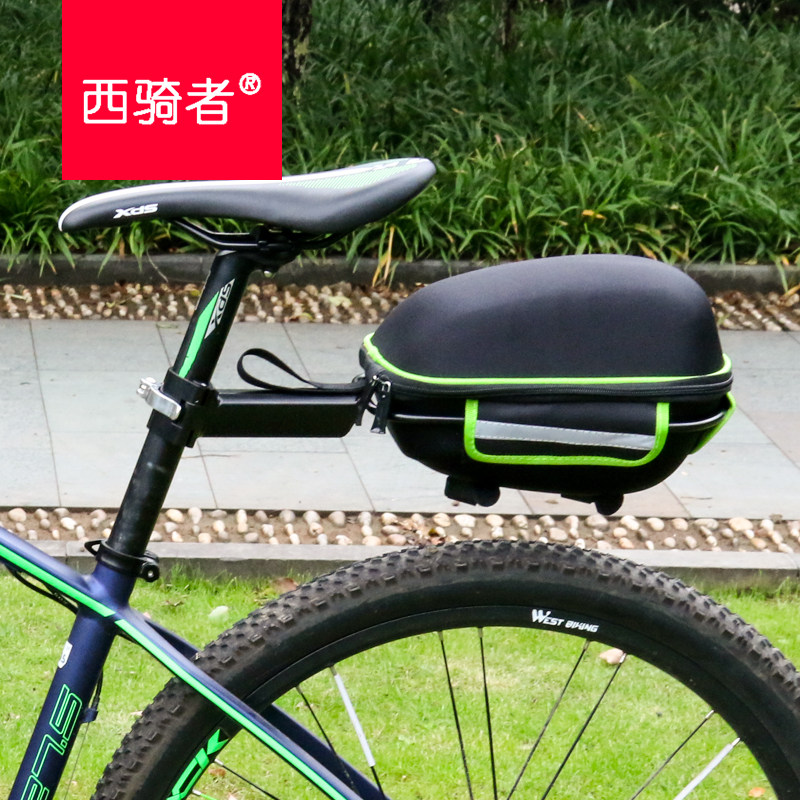 Bicycle cushion tail bag rear shelf bag Mountain bike hard shell quick-release pack bag Bicycle tail bag delivery rack