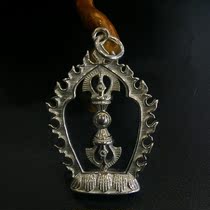 Ling Xin Buddha Yuan 925 silver six-character truth silver necklace pendant five-stock pestle pendant male and female lovers silver jewelry
