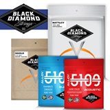 Красота черная бриллиантовая черная гитарная струна