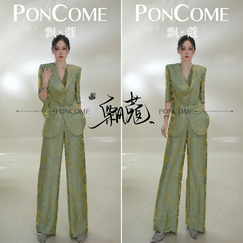 Summer New Light Luxury May Day Travel Designer Fashion Suit Set 12672