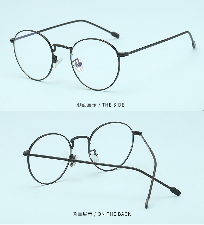 Kính chống bức xạ khung nữ cận thị có độ đỏ lưới retro phong cách Harajuku ulzzang mặt tròn gương phẳng mắt kính gucci