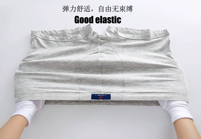 Đàn ông trung niên và lớn tuổi Quần đùi nam mã châu Âu để tăng chất béo và rắn màu modal cotton chất béo lỏng bốn góc tóm tắt