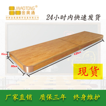 Customized wooden frame lecture table podium spot School classroom floor plank platform solid wood teaching teacher lecture table