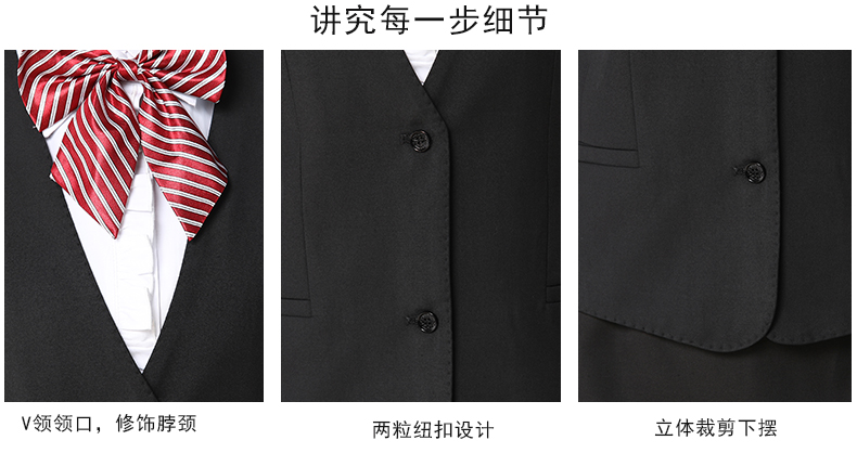 Chuyên nghiệp mặc vest phù hợp với phụ nữ đồng phục khách sạn đồng phục ngân hàng vest vest vest phỏng vấn dụng cụ mới thoi trang nu