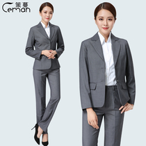 Zeman Great Wall Haver 4S shop new dark gray womens suit suit suit Great Wall suit shirt frock woman