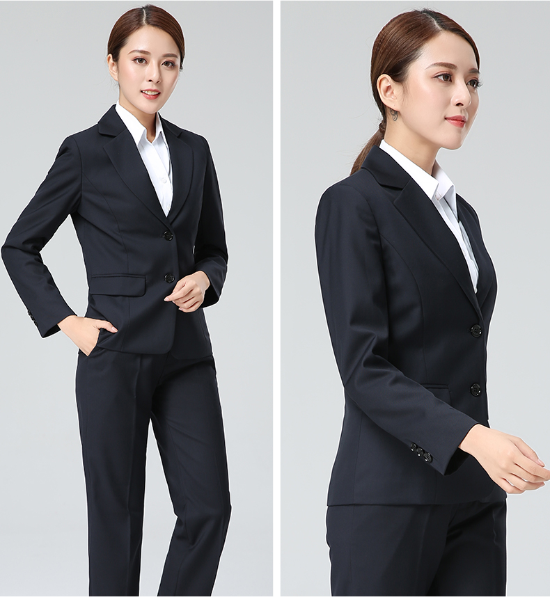 Ceman chuyên nghiệp phù hợp với phụ nữ phù hợp với áo khoác váy mùa thu và mùa đông trung tâm mua sắm nơi làm việc quản lý dịch vụ dân sự overalls Hải quân mẫu áo vest nữ tay lỡ