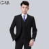 Trang phục nam chuyên nghiệp phù hợp với phiên bản Hàn Quốc của trang phục chuyên nghiệp tự tu trang phục công sở cổ áo trắng phỏng vấn quần áo công sở nam thu đông - Suit phù hợp áo comple Suit phù hợp
