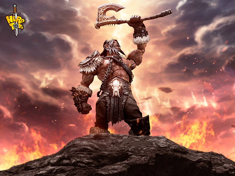 [in Stock] Hero Toys Hell Roar Roaring Tribe War Song Clan Movable 1/10 Scale Figure