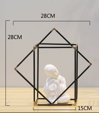 Hollowed-out Iron Art Craftsmanship Gifts Swing Accessories Living Room Creative Decoration Book House Xuan Guan