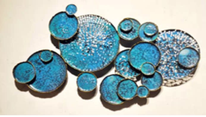 European-style wrought iron lotus wall hanging lotus leaf living room wall hanging decoration beauty salon decoration hotel decoration wall decoration