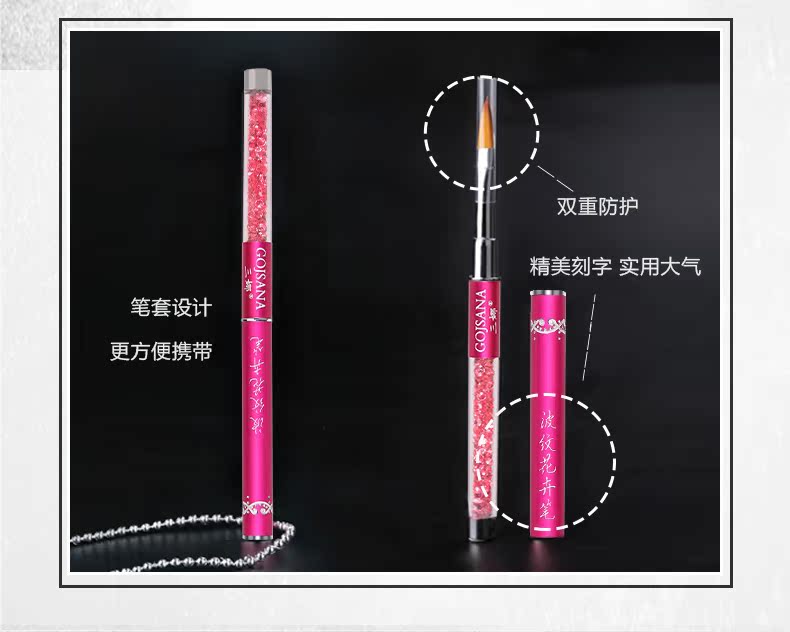 Nail Brush Set Complete Pen Pen Petal Pattern Pattern Gradient Pen Smudge Stamp Poke Color Tranh Hoa Tool - Công cụ Nail dũa móng tay